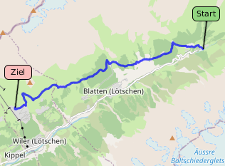 Tracklog bei OpenStreetMap ansehen