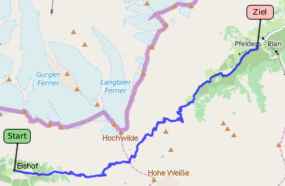 Tracklog bei OpenStreetMap ansehen