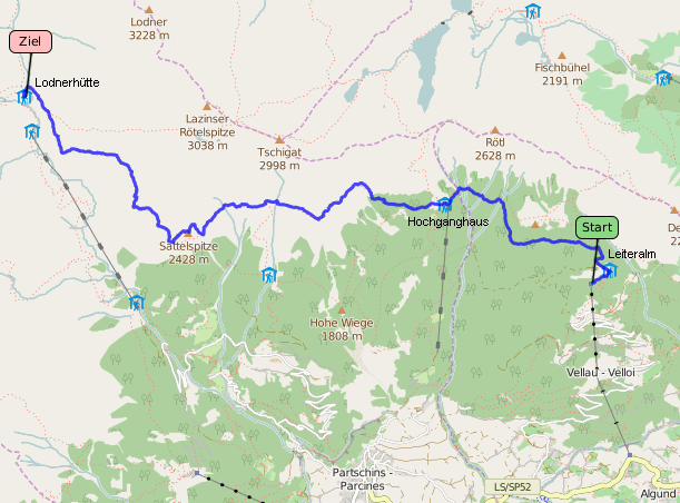 Tracklog bei OpenStreetMap ansehen
