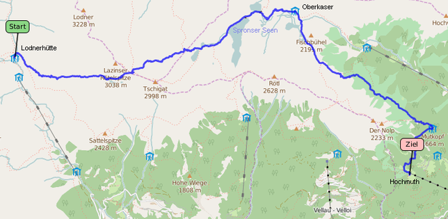 Tracklog bei OpenStreetMap ansehen