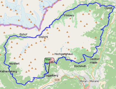 Tracklog bei OpenStreetMap ansehen