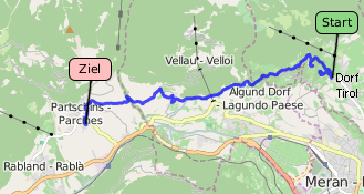 Tracklog bei OpenStreetMap ansehen