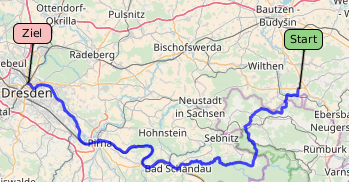 Tracklog bei OpenStreetMap ansehen