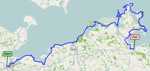 Tracklog bei OpenStreetMap ansehen