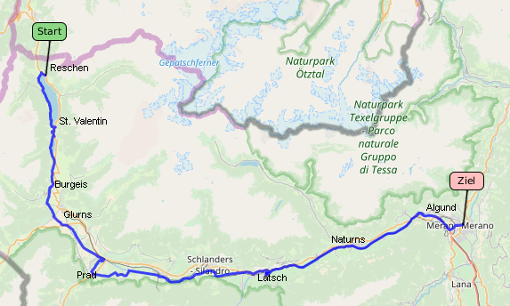 Tracklog bei OpenStreetMap ansehen