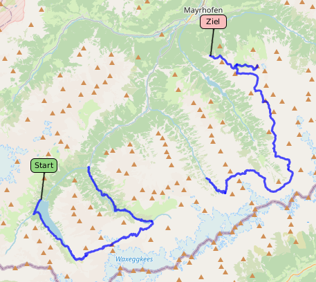 Tracklog bei OpenStreetMap ansehen